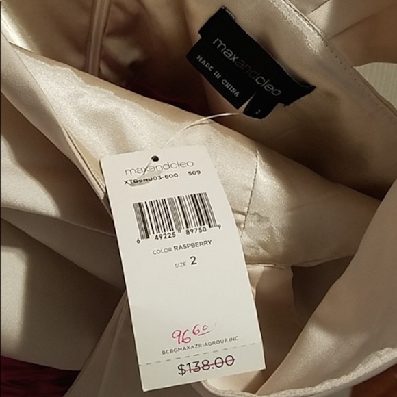 Max&Cleo One Shoulder in Raspberry -Cocktail dress - Picture 6 of 6